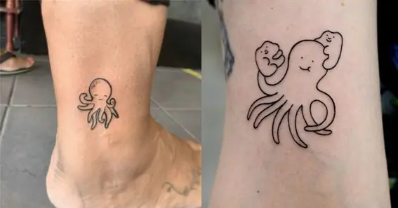 Minimalist Octopus Tattoo