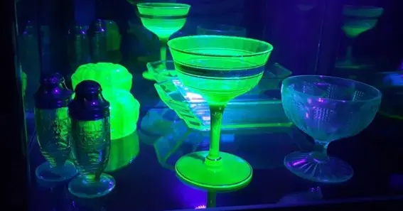 Displaying Uranium Glass Collection